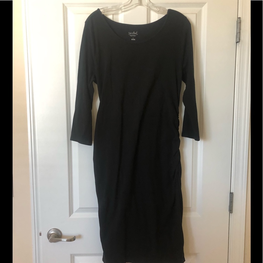Black maternity dress